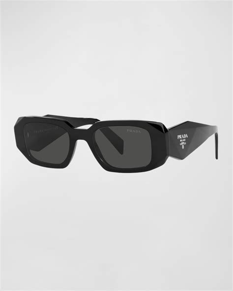 prada black rectangle sunglasses.